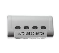 Conmutador de 4 puertos USB 2.0 para compartir automáticamente HUB Selector de impresora escáner