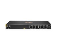 Conmutador de acceso HPE Aruba Networking CX6100 de 28 puertos (JL677A) [24 puertos Gigabit Ethernet, 4 puertos 10G SFP+, PoE]