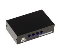 KALEA-INFORMATIQUE Caja divisora AV Tipo conmutador para Audio estéreo y/o vídeo RCA Compuesto para encaminar 1 Entrada a 4 Salidas o 4 entradas a 1 Salida