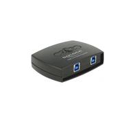 Conmutador de compartición USB - DeLock - 2 puertos - USB 3.0 - Negro - Ordenador de sobremesa