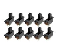 Conmutador de cremallera SS22F32G9 6 pines 2 posiciones DPDT On/On Mini 10 Pack