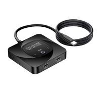 Conmutador de Datos y Video con Interruptor Bidireccional USB-C