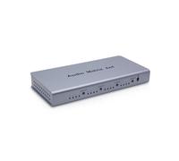 Conmutador de Matriz de Audio 4x4, Divisor, SPDIF, TOSLINK, Audio Óptico Digital, 4 Entradas y 4 Salidas, Convertidor de Matriz Real, Enchufe de la