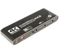 Conmutador de matriz HDMI 4 entradas - 2 salidas con control remoto