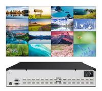 Conmutador de matriz HDMI 4K ICUIXIAN 16x16 4K @30Hz compatible con RS232/WEB GUI/EDID/HDCP decodificación/IR/Dolby Digital/DTS-HD, transmisión de audio principal, montaje en bastidor, matriz 4K,