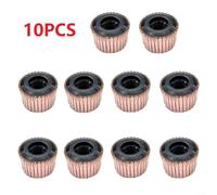 Conmutador de motor eléctrico, 10 piezas de dientes 32P de 33,3 x 13 x 21,5 mm, barra de cobre para motores de CC de alta velocidad, resistente al desgaste, tipo ranura para herramientas eléctricas y