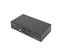 Conmutador de pantalla, teclado y ratón - DIGITUS - DS-12880 - Negro - Cableado - 4016032468639