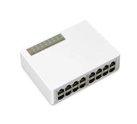 Conmutador de red, 16 Puertos Fast Ethernet LAN RJ45 Vlan 10/100Mbps Conmutador De Red Hub Conmutador PC De Escritorio,Confiable
