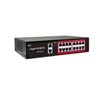 Conmutador de red, Conmutador POE AI Serie SSC, Conmutador De Red POE Activo De 48V, Fuente De Alimentación De 90W, Ethernet De 10/100Mbps For Cámara IP, AP Inalámbrico,Confiable(SSC-GPOE216)