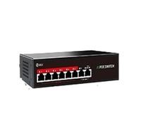Conmutador de red, Conmutador POE AI Serie SSC, Conmutador De Red POE Activo De 48V, Fuente De Alimentación De 90W, Ethernet De 10/100Mbps For Cámara IP, AP Inalámbrico,Confiable(SSC-POE206D)
