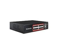 Conmutador de red, Conmutador POE AI Serie SSC, Conmutador De Red POE Activo De 48V, Fuente De Alimentación De 90W, Ethernet De 10/100Mbps For Cámara IP, AP Inalámbrico,Confiable(SSC-POE316GM)