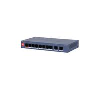 Conmutador de red - DAHUA - CS4010-8ET2GT - 8 puertos PoE - 2 puertos LAN - 10/100/1000 Mbit/s