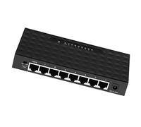 Conmutador de red de escritorio de 8 puertos, 10/100 m, adaptador de conmutadores VLAN Fast Ethernet
