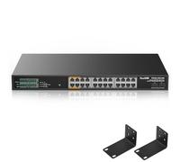 Conmutador de Red Ethernet gestionado de 24 Puertos 2.5 GB PoE+ 24 Puertos PoE+ a 500 W | Puerto PoE++ 1-4 hasta 90 W Cada uno | 2 x 10G SFP+ | IEEE 802.3bt/at/AF | Ancho de Banda de 160G |