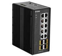 Conmutador de red gestionado L2 Gigabit Ethernet 1000 Mbit/s PoE Negro - D-LINK