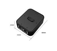 Conmutador de Red Gigabit 2 Puertos RJ45 Extensor Cable Divisor Externo VíAs Divisor-