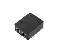 Conmutador de Red Gigabit de 2 Puertos Conmutador RJ45 Divisor de Red Extensor de Cable Adaptador de Selector de 1000mbps 1 en 2 Negro