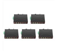 Conmutador de red industrial RJ45 de 5 puertos y 100 M, divisor de Internet, conmutador RJ45, plug and play