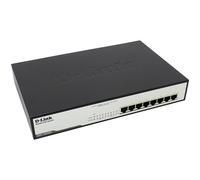 Conmutador de red no gestionado 1U L2 Gigabit Ethernet 1000 Mbit/s PoE Negro (8 puertos) - D-LINK