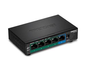 Conmutador de Red PoE+ Gigabit TRENDnet TPE-TG52 con 5 Puertos
