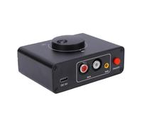 Conmutador de Sonido con Modos Duales de Salida 1-2 | Plug and play, Admite de 3,5 mm, Diseño liviano, Construcción metálica duradera