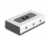 Conmutador de sonido DeLock 88061 bidireccional 2xJack 3,5 mm plástico