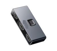 Conmutador de vídeo, 4K HD Switcher Two-way Switch Digital Light Display 1-in-2 Or 2-in-1 Dual Modes Audio Video Switching para oficinas en el hogar, centro de datos