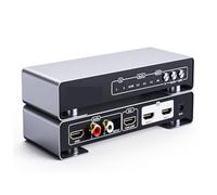 Conmutador de vídeo, Extractor de audio EARC 4K a 60 Hz a convertidor óptico Toslink R/L Spdif 7.1/5.1, conmutador y divisor para oficinas en el hogar, centro de datos