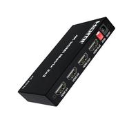 Conmutador de vídeo, Extractor de y matriz 2.0 4K60 Hz 2x2 Distribuidor video Conmutador Divisor