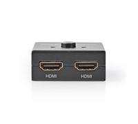 Nedis Conmutador HDMI™ - 3 Puertos - 1 Entrada HDMI™ / 2 entradas HDMI™ - 1 Salida HDMI™ / 2 Salidas HDMI™ - 6 Gbps - Metal - Antracita