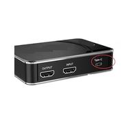 Conmutador de vídeo, Tarjeta de captura videojuegos 280 h, grabadora vídeo Full HD 1080 p, caja for WiiU, 360, One, PS4, disco flash USB