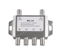 Conmutador DiSEqC 4X2 de 2 Entradas y 4 Salidas, Multiconmutador Señal Satelital LNB, Voltaje Seleccionado 950-24000MHz para Receptor TV