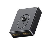 Conmutador divisor bidireccional HDTV 4K 1x2/2x1, adaptador 2 en 1 salida para consolas de juegos, accesorios HDTV con fuente de alimentación