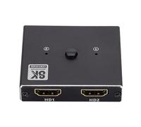 Conmutador divisor HDTV 2 en 1 o 1 en 2 salidas adaptadores bidireccionales para PC de juegos, conmutador Hdtv de modo doble