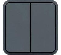 Conmutador doble, gris