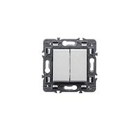 Conmutador doble Legrand 741345 serie Valena Next color aluminio
