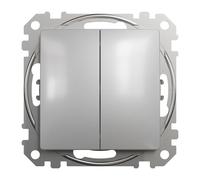 Conmutador. doble new sedna alu schneider