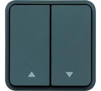 Conmutador doble persianas, gris