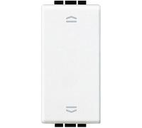 Conmutador doble persianasBticino N4027NLivingLight1 modulo Blanco