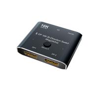 Conmutador DP16K Bidireccional 8K@120Hz 4K@240Hz Convertidor Divisor para Pantallas de Múltiples Fuentes Convertidor de Vídeo DP 16K