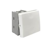 Conmutador empotrable 16A 250V, diseño ancho, ideal para control de iluminación en hogares y oficinas.