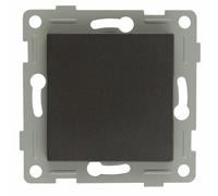 Conmutador empotrable de grafito, diseño moderno, fácil instalación, ideal para controlar luces y dispositivos eléctricos.