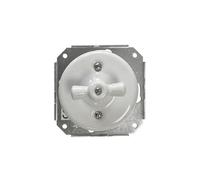 Conmutador empotrable de porcelana blanca 10A 250V estilo vintage clásico 70x70 mm interruptor eléctrico de pared para interior