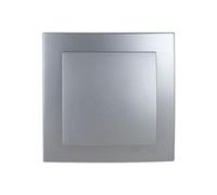 Conmutador empotrable, serie 8000, acabado en plata, para controlar la iluminación de espacios y mejorar la decoración interior.