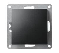 Conmutador | ESTILO | Interruptor de luz 10A, interruptor de encendido y apagado de 250V empotrado, conexión por enchufe con interruptor basculante, negro mate