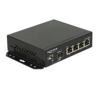 Conmutador Ethernet Gigabit Delock 4 Puertos RJ-45 con Ranura SFP