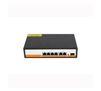Conmutador Ethernet PoE RJ45 SFP De 48 V con Enlace Ascendente 802.3af/at, No Administrado, Plug and Play, For Cámara IP/NVR(7Port-1000Mbps-AU)