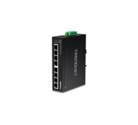 Conmutador Ethernet - TRENDNET - 8-PORT IND.FAST - DIN-Rail - No gestionado - Protector ESD 8KV