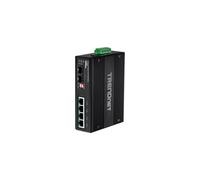 Conmutador Ethernet - TRENDNET - TI-UPG62 - 4 Puertos - Modular - Par trenzado - Fibra Óptica