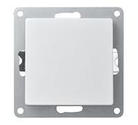 Conmutador FLAIR blanco, 250V~/10A, sin marco, conexión terminal